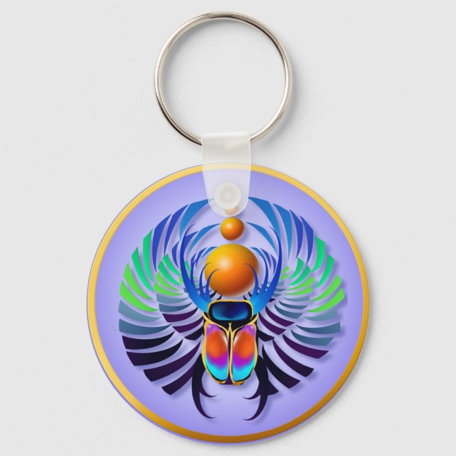 Hett Scarab light Keychains Nyckelring (Framsida)