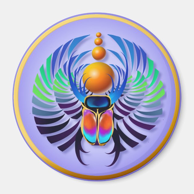 Hett Scarab light Magnets Magnet (Framsidan)