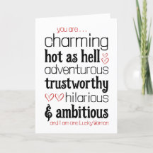Hett Sexy Flirty Kärlek Apology Valentiness Card