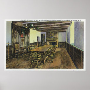 Hett Shot Battery Cannon over Niagara Mouth Poster
