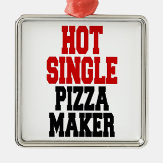 Hett Single Pizza Maker Julgransprydnad Metall