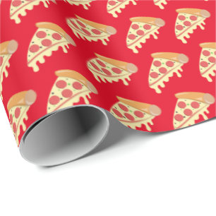 Hett smälter pepperoni pizza papper presentpapper