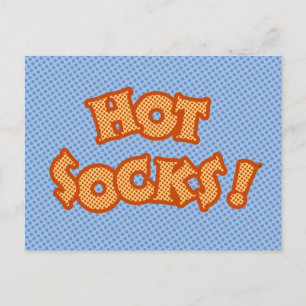 Hett Socks Vykort