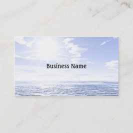 Hett sol över havet visitkort