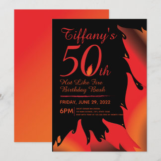 Hett som brandmilstolpe-inbjudan inbjudningar