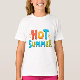 Hett Sommar - Hett Sommarsäsongen Frimärke T Shirt
