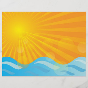 Hett Sommarbakgrund Reklamblad