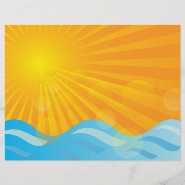 Hett Sommarbakgrund Reklamblad (Framsidan)