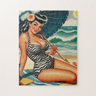 Hett Sommarbock-pin-up Pussel