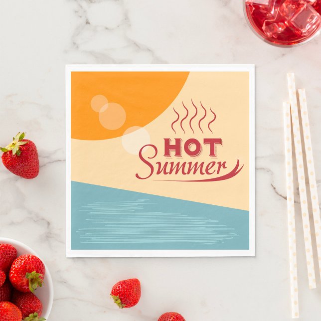 Hett, sommartid pappersservett (Skapare uppladdad)