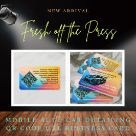 Hett - spärra mobilt bildeinformation om QR-kodadr Visitkort