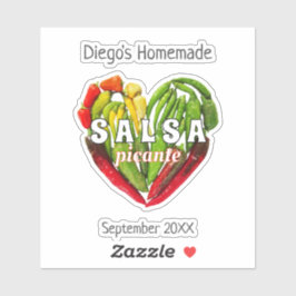 Hett spicy chili paprika carsa picante klistermärken