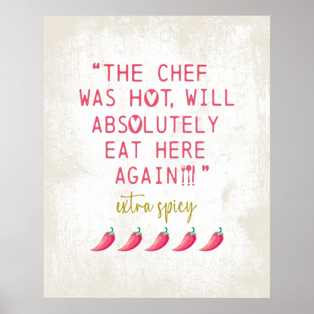 Hett Spicy Peppers Poster (Framsidan)