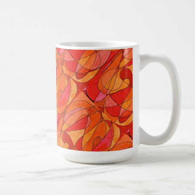 "Hett Spot Tiled" Abstract Design Mugg (Höger)