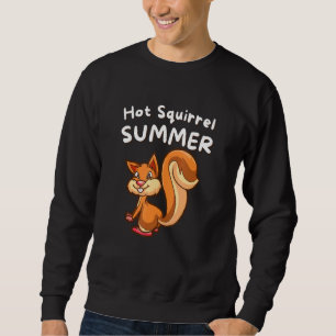 Hett Squirrel, sommartid - Manar Kvinnor Lång Ärmad Tröja