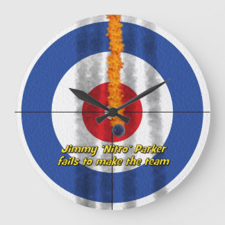 Hett Sten 'Nitro' Curler's Clock - Blue Stor Klocka
