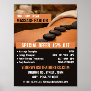 Hett Stone-massage, massage Therapy-massage Parlor Poster