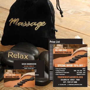 Hett Stone-massage, massage Therapy-massage Parlor Reklamblad