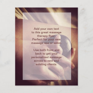 Hett Stone Massage Photo Flygblad