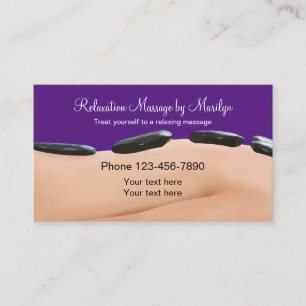 Hett Stone Massage Therapy Visitkort