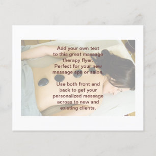 Hett Stones Massage Photo Flygblad