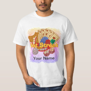 Hett Streak-poker T Shirt