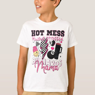 Hett  Stressade alltid Billiards Mamma Mor T Shirt