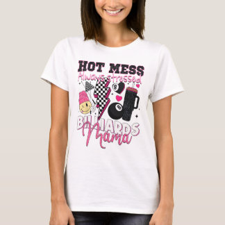 Hett  Stressade alltid Billiards Mamma Mor T Shirt