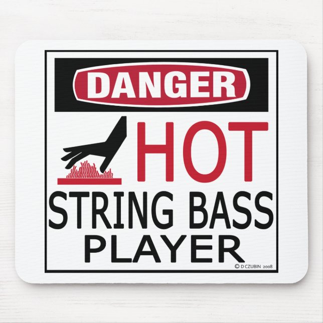 Hett String Bass Player Musmatta (Framsidan)