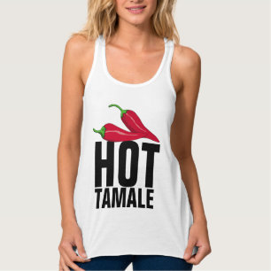HETT TAMALE DAM T-SHIRTS LINNE MED RACERBACK