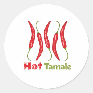Hett Tamale Runt Klistermärke