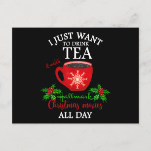 Hett Tea och julfilm Vykort
