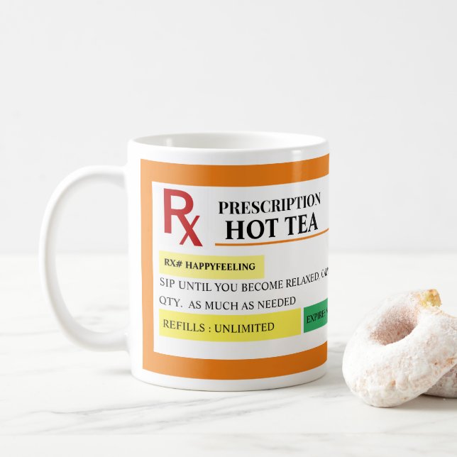 Hett Tea Prescription mugg (Med munk)