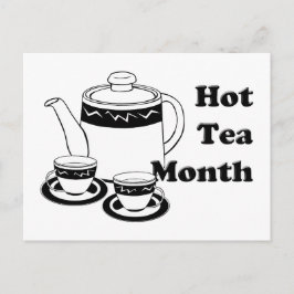Hett Tea - Tea Pot och Tea Kopp Vykort