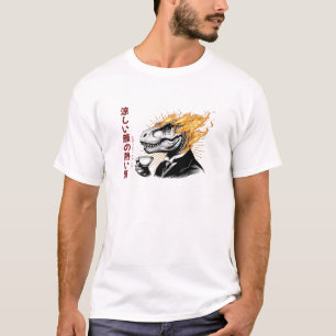 Hett Tea Time med en japansk T-Rex - en filmins si T Shirt