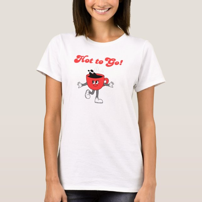 Hett till Go, kaffe, Espresso T Shirt (Framsida)