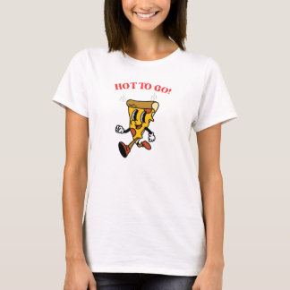 Hett till Go Shirt for Women, Pizza roligt, söt mu T