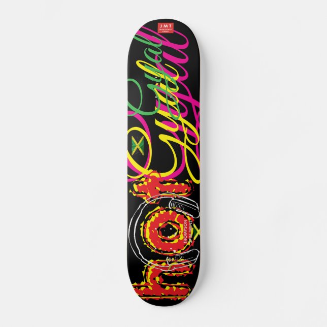 HETT TJEJ JMT PRO RULLBRÄDOR MINI SKATEBOARD BRÄDA 18,5 CM (Framsida)