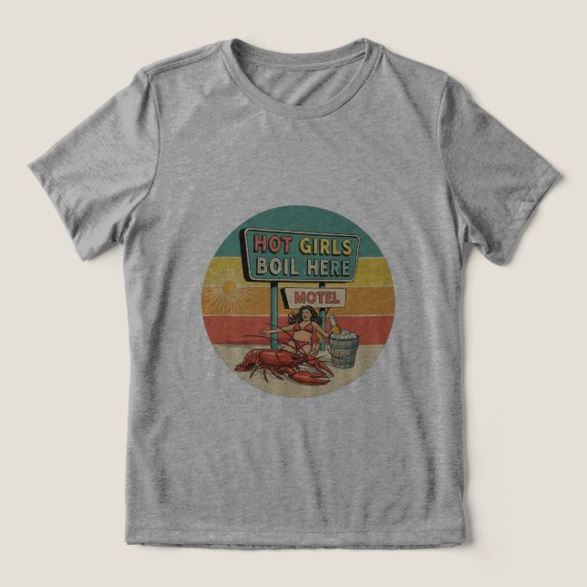 Hett tjejer tar hit Retro Tee! 😉 🌶️ T Shirt (Design Framsida)