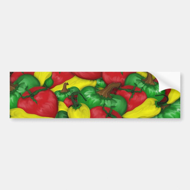 Hett Tomato Peppers Bildekal (Framsidan)