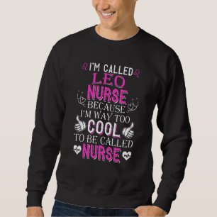 Hett Trend jag heter An Leo Nurse Lång Ärmad Tröja