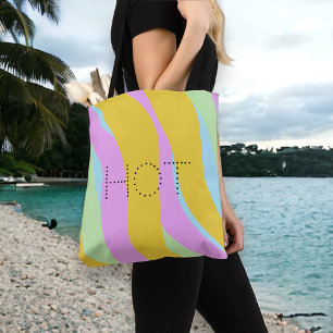 Hett Tropical Print Neon Pastel by ©Cathy Thompson Tygkasse
