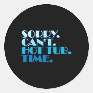 Hett Tub citerar Humoral Statet Hett Tub Owners Runt Klistermärke