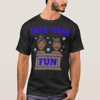 Hett Tub Jacuzzi Roligt design för sommarHelgdagar T Shirt