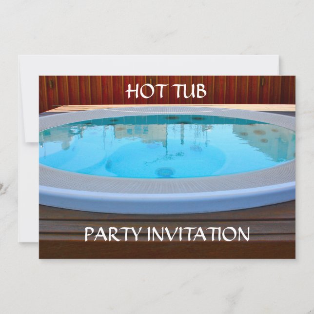 Hett Tub Party-inbjudan Inbjudningar (Framsida)