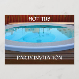 Hett Tub Party-inbjudan Inbjudningar