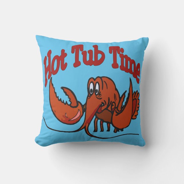 Hett Tub Time, kräftor. Kudde (Framsida)