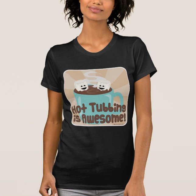 Hett Tubbing Marshmallow Tee Shirt (Framsida)