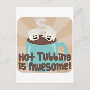 Hett Tubbing Marshmallow Vykort