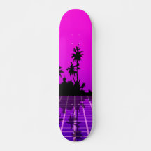 Hett Vaporwave tropical 7 3/4-tums Skateboard Deck